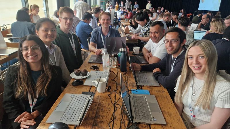 Team Collaboration - Datapin working together at hackathons and events